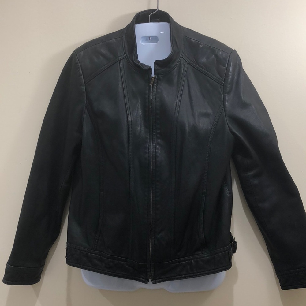 G Star Alfani Moto Leather Jacket